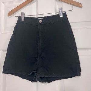 Black High Waisted Shorts